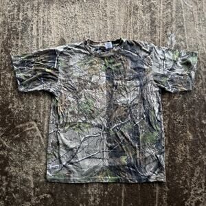 VINTAGE RANGER CAMO POCKET TEE SHIRT HUNTING MENS LARGE 00S
